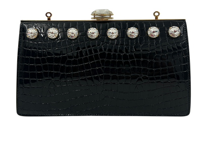 Bolso Joya, 480€, Bolso, Negro, Animal - Piel, Vista frontal
